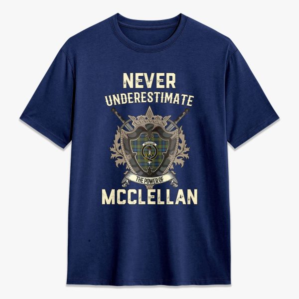 McClellan Ancient Tartan Crest 2D T-shirt - Never Underestimate Style Supply - Image 3