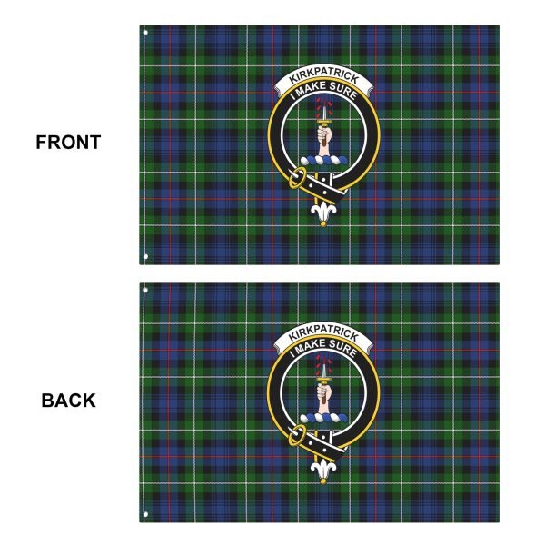 Kirkpatrick Tartan Crest House Flag For Cheap - Image 5