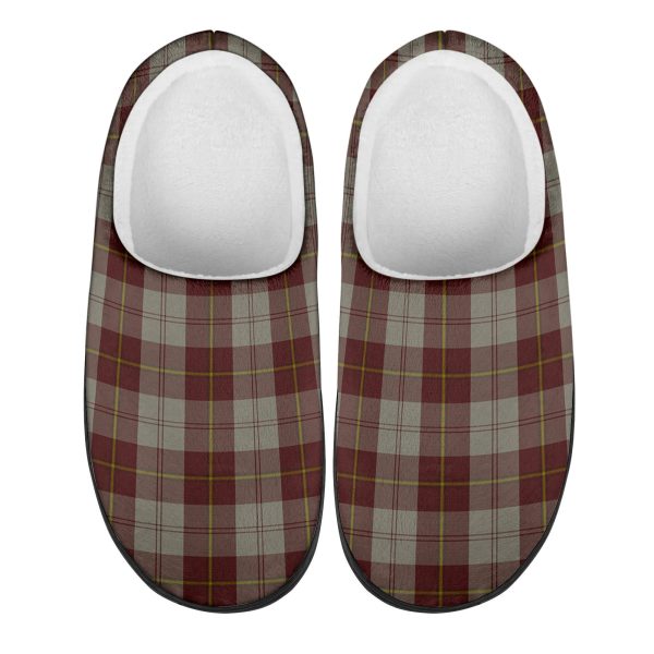 Cunningham Burgundy Dancers Tartan Slippers Cheap - Image 4