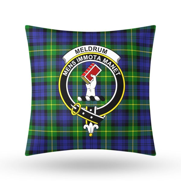Meldrum Tartan Crest Pillow Cover Online Sale - Image 3