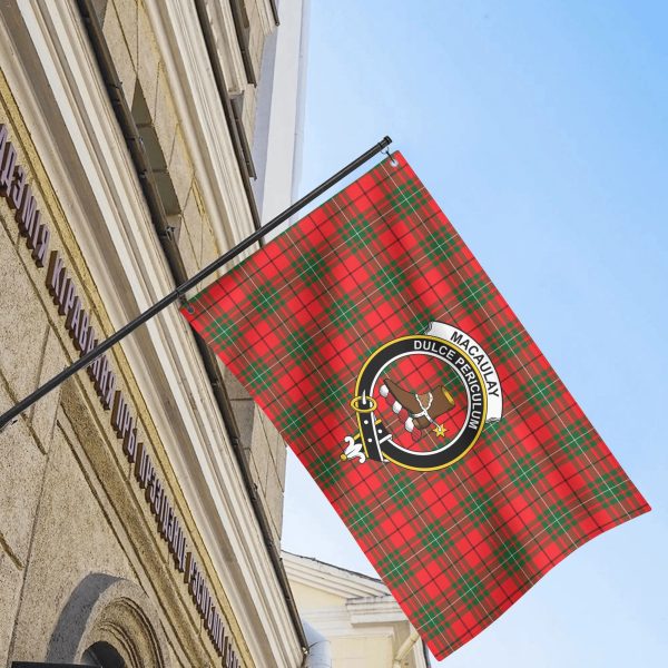MacAulay Modern Tartan Crest House Flag Fashion - Image 4