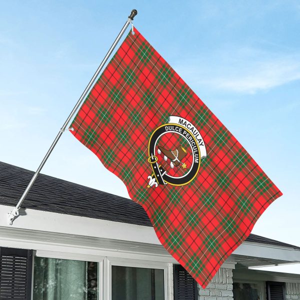 MacAulay Modern Tartan Crest House Flag Fashion