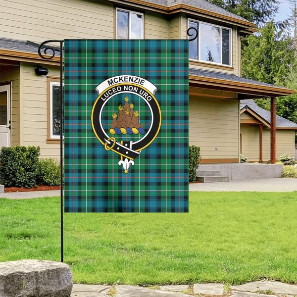 McKenzie Ancient Tartan Crest Garden Flag Sale - Image 4