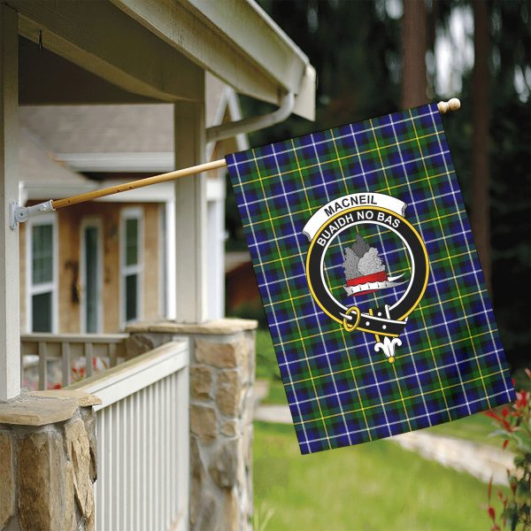 MacNeil of Barra Modern Tartan Crest Garden Flag Supply - Image 5