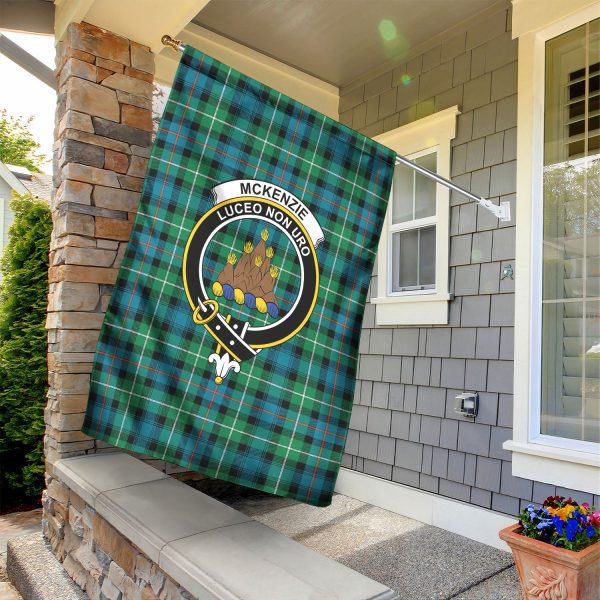 McKenzie Ancient Tartan Crest Garden Flag Sale - Image 2