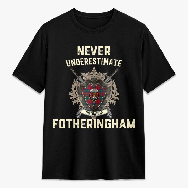 Fotheringham Tartan Crest 2D T-shirt - Never Underestimate Style Online