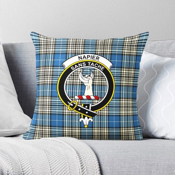 Napier Ancient Tartan Crest Pillow Cover Online Hot Sale