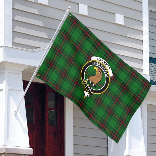Halkett Tartan Crest House Flag Online now - Image 3