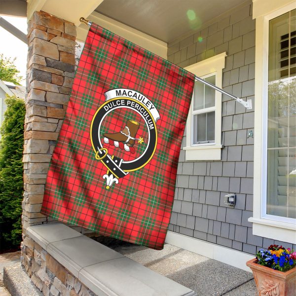 MacAuley Modern Tartan Crest Garden Flag Fashion - Image 2