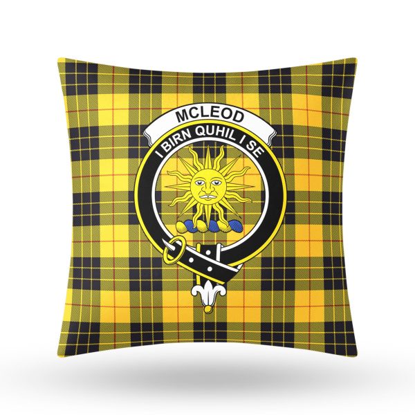 McLeod of Lewis Ancient Tartan Crest Pillow Cover Online now - Image 3