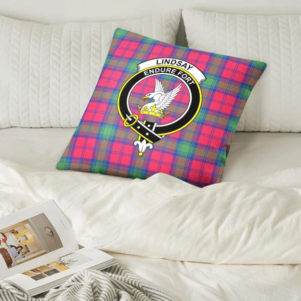 Lindsay Ancient Tartan Crest Pillow Cover Fashion - Image 2