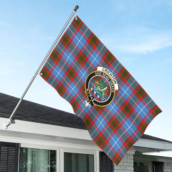 Crichton Tartan Crest House Flag Online