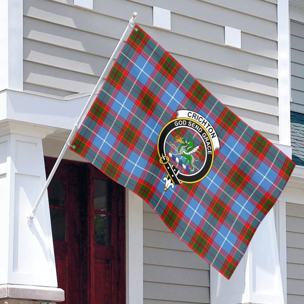Crichton Tartan Crest House Flag Online - Image 3