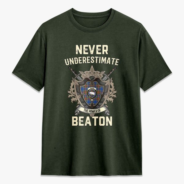 Beaton Ancient Tartan Crest 2D T-shirt - Never Underestimate Style Supply - Image 5