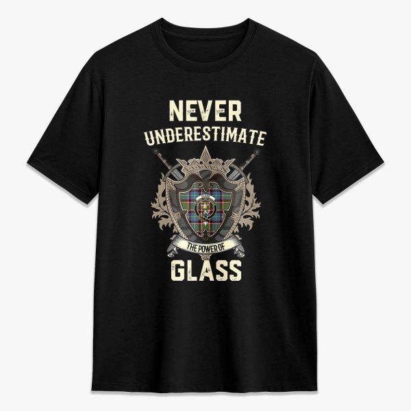 Glass Tartan Crest 2D T-shirt - Never Underestimate Style Online