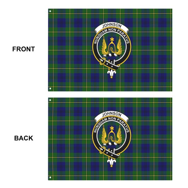 Johnson Modern Tartan Crest House Flag Online - Image 5