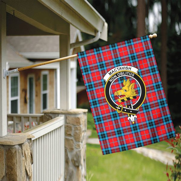 MacTavish Modern Tartan Crest Garden Flag For Cheap - Image 5