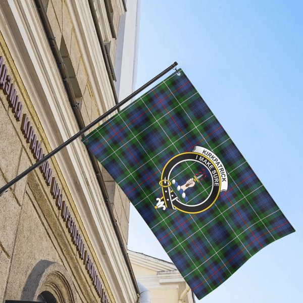 Kirkpatrick Tartan Crest House Flag For Cheap - Image 4