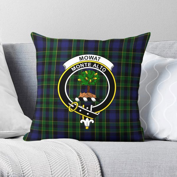 Mowat Modern Tartan Crest Pillow Cover Online Sale