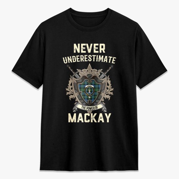 MacKay Ancient Tartan Crest 2D T-shirt - Never Underestimate Style Discount