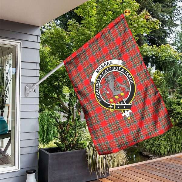 McBean Tartan Crest Garden Flag Sale - Image 3