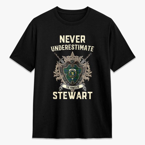 Stewart Hunting Modern Tartan Crest 2D T-shirt - Never Underestimate Style Cheap