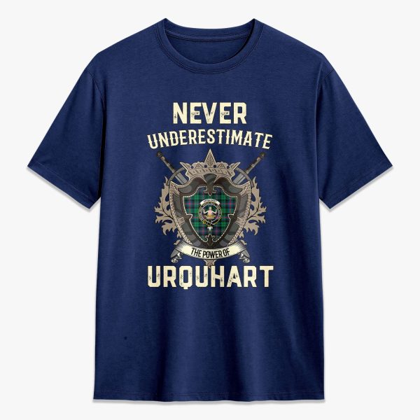 Urquhart Broad Red Ancient Tartan Crest 2D T-shirt - Never Underestimate Style Fashion - Image 3