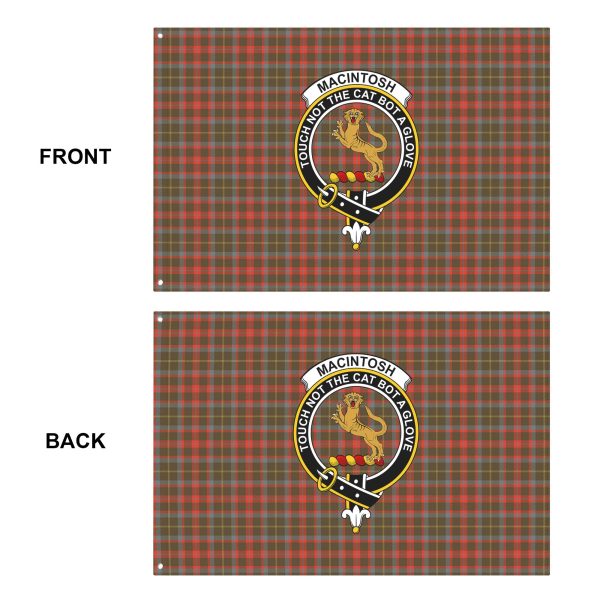 MacIntosh Hunting Weathered Tartan Crest House Flag Fashion - Image 5