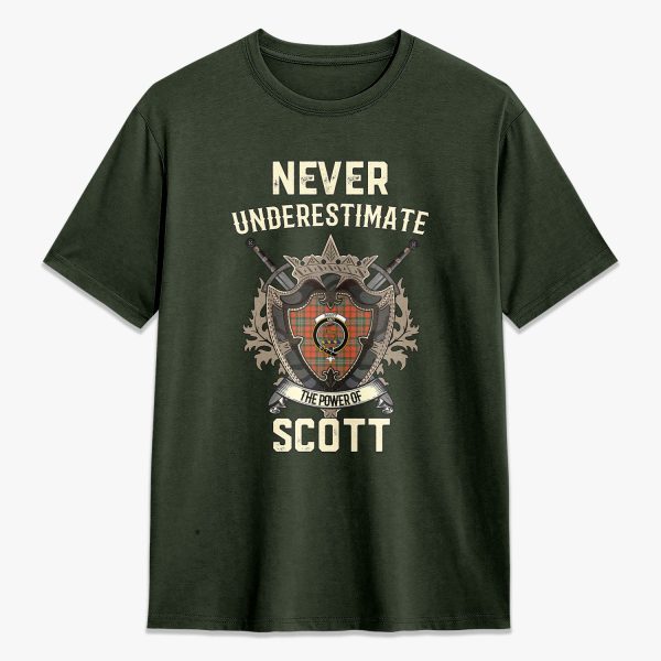 Scott Ancient Tartan Crest 2D T-shirt - Never Underestimate Style Online now - Image 5