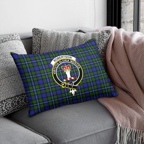 Robertson Hunting Modern Tartan Crest Pillow Cover Online Sale - Image 5