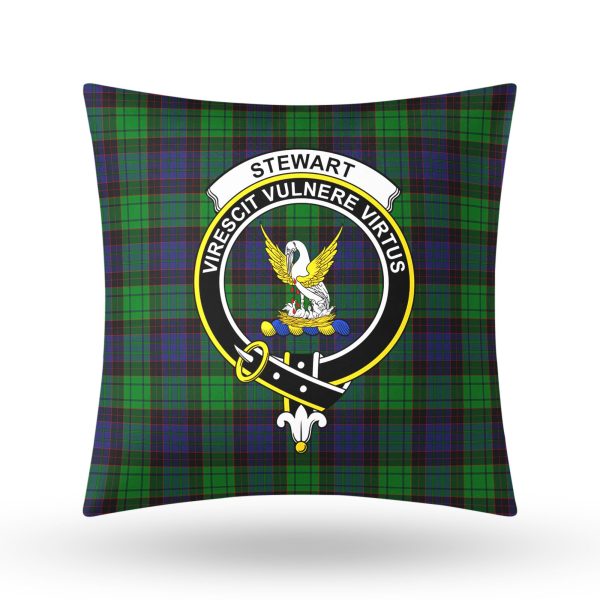 Stewart Old Modern Tartan Crest Pillow Cover Online Sale - Image 3