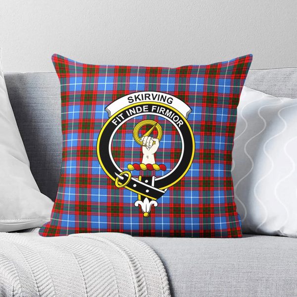 Skirving Tartan Crest Pillow Cover Online