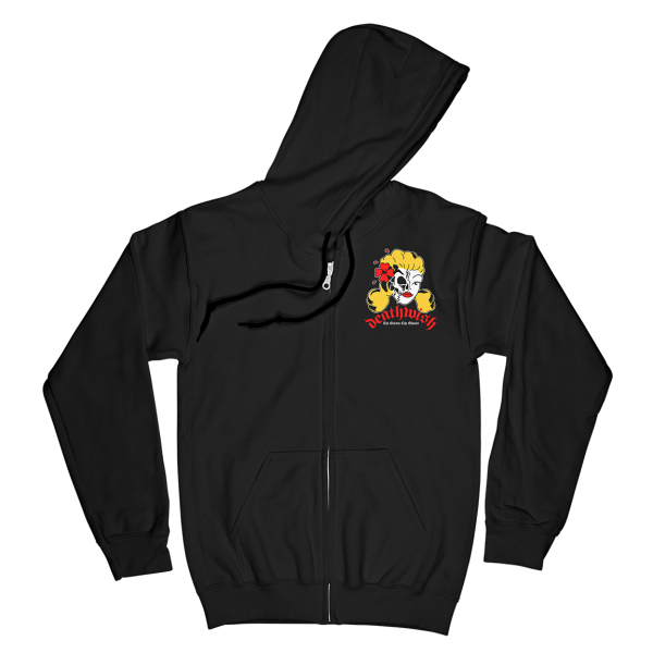 Deathwish  The Ghost City Ghouls  Black Zip Up Sweatshirt Sale - Image 2