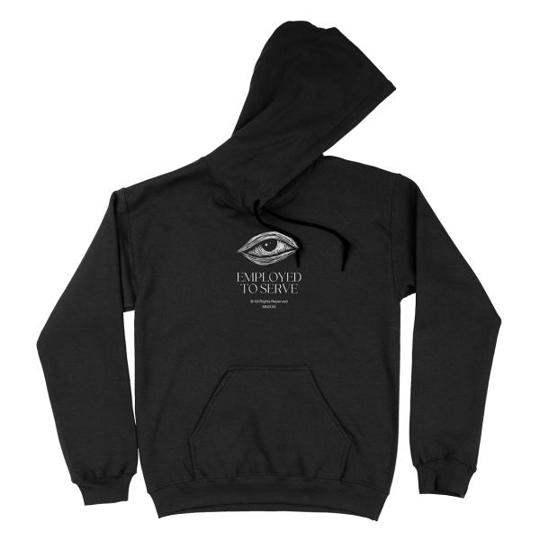 Employed To Serve “Sun Up” Black Hooded Sweatshirt For Cheap - Image 2